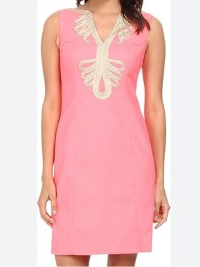 Lilly Pulitzer Janice shift dress pucker pink  0